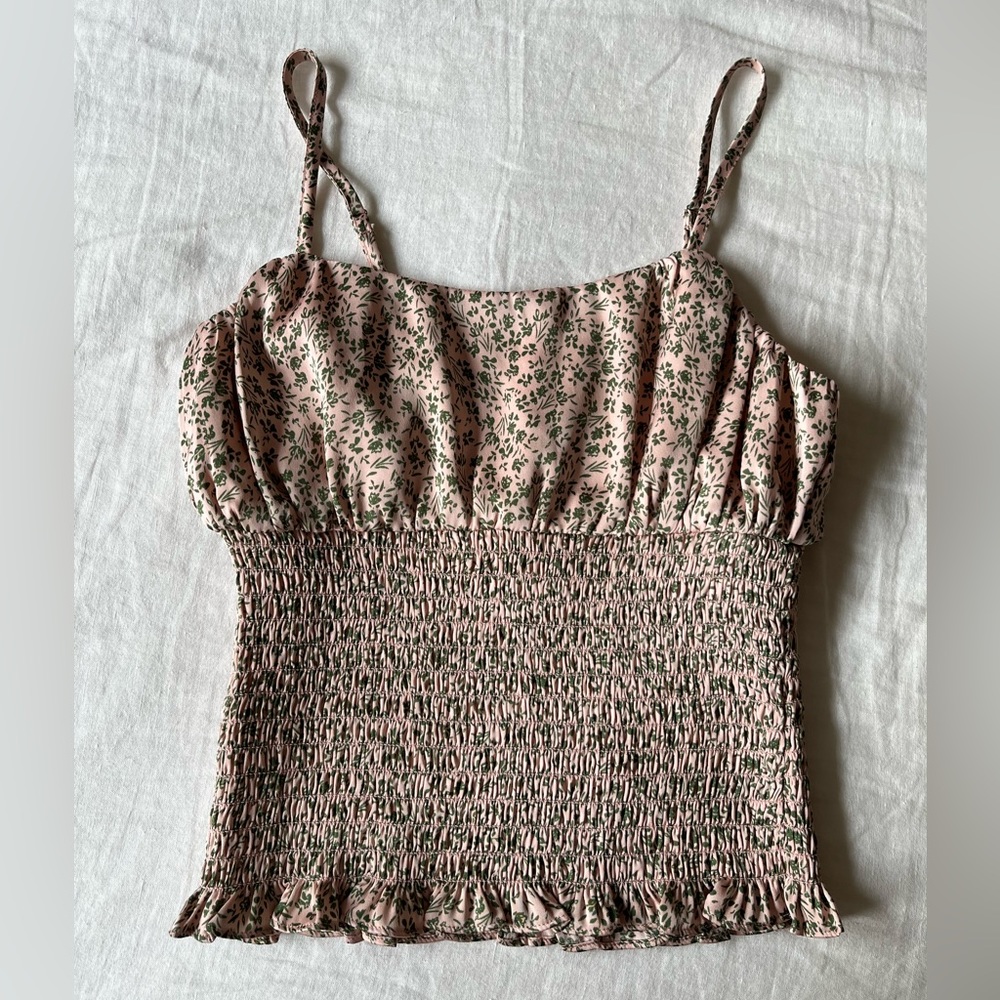 South Moon Under | Floral Satin Top